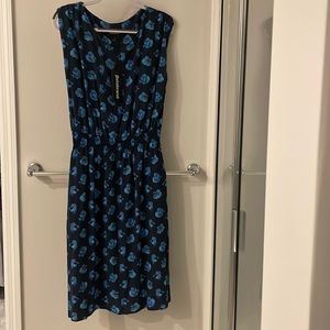 Betabrand blue sleeveless dress with pockets size xl